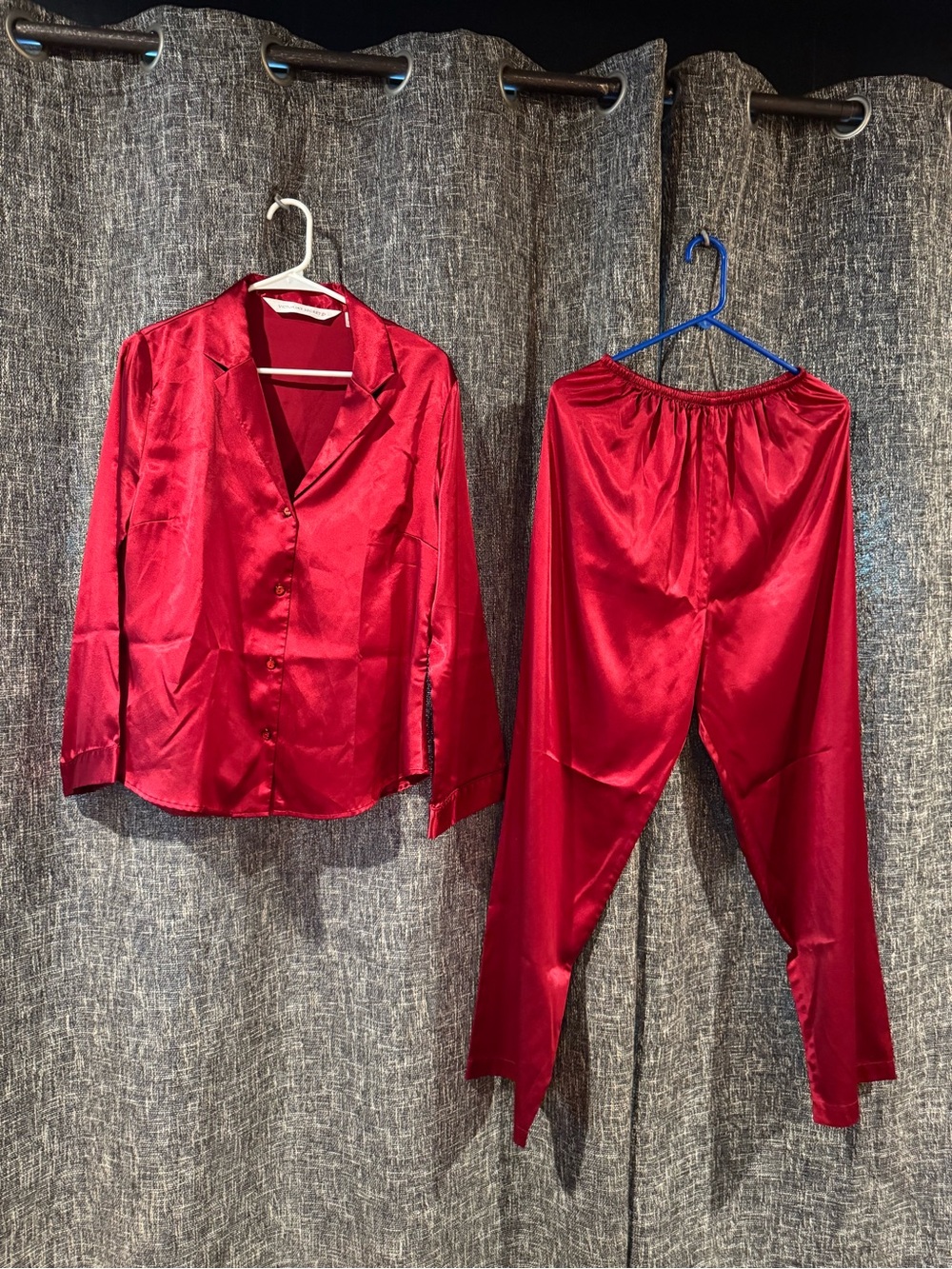 Victoria's Secret Red Button-Up Pajama Set